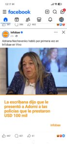 La escribana de adorno declaró y dió su versión fantasiosa del negocio