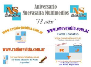 Nuevasalta Multimedios anuncia el festejo de su 18 aniversario. Gracias por acompañarnos…
