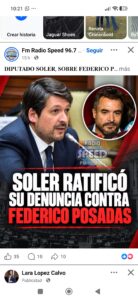 El diputado jujeño, Soler reitero su pedido que se investigue toda la gestión de Federico Posadas en jujuy
